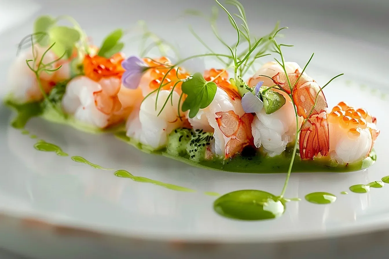 langoustine green emulsion caviar: 4 Easy Recipes