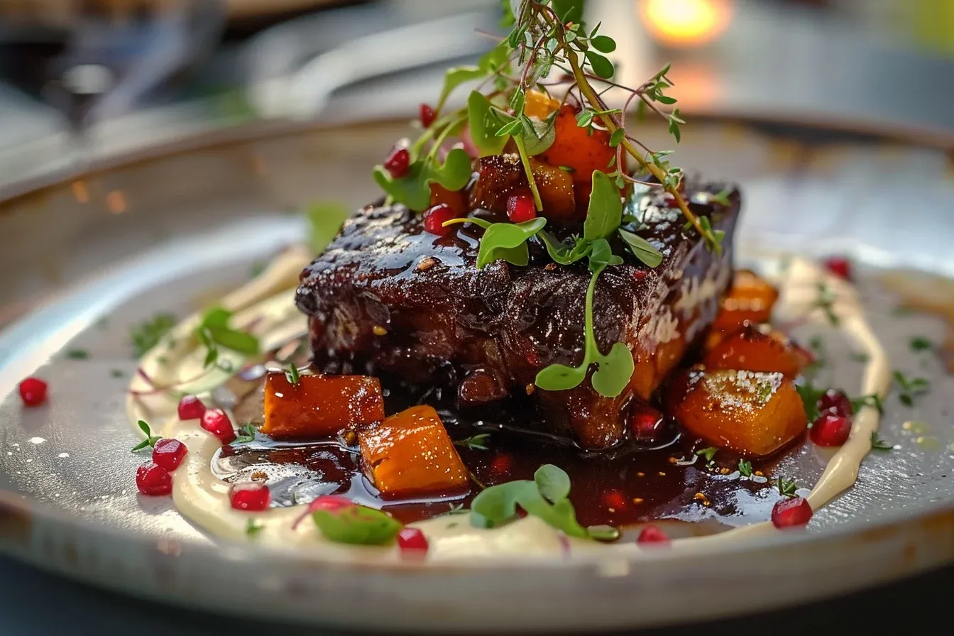 slow-braised beef pomegranate reduction: 4 Easy Recipes