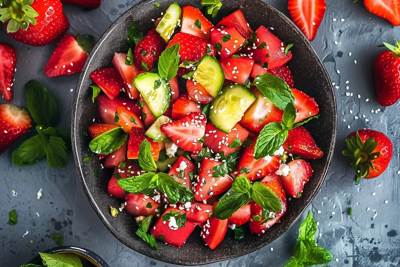 refreshing watermelon strawberry salad: 4 Easy Recipes