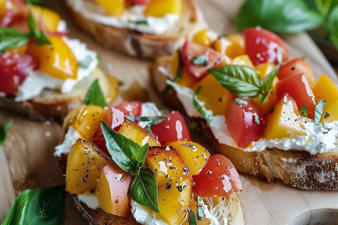 summer ready peach bruschetta: 5 Incredible Ideas to Make
