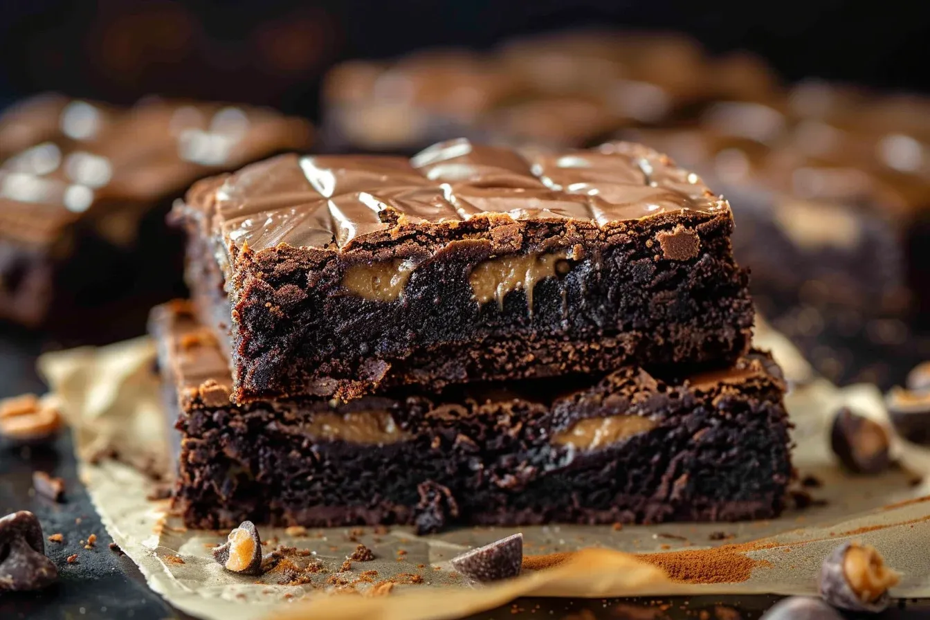 peanut butter stuffed brownies: 4 Easy Recipes