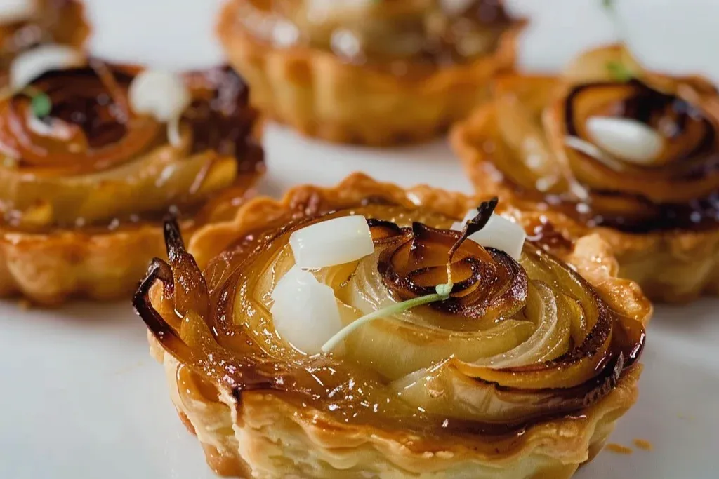 caramelized onion blossom tartlets: 3 Easy Recipes
