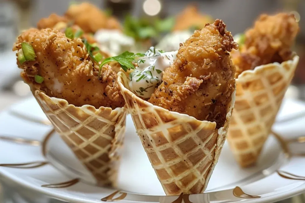 mini crispy chicken cones: 3 Incredible Ideas to Make