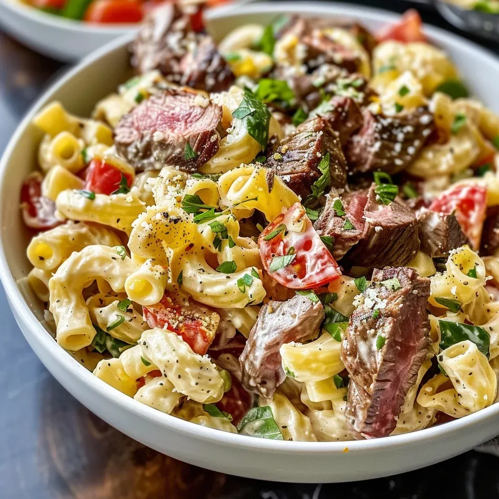 creamy steak pasta salad: 10 Ultimate Party Ideas