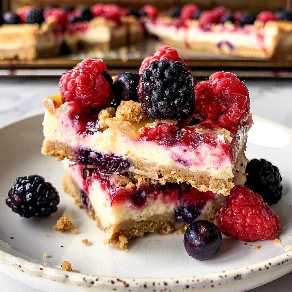 triple berry cheesecake bars: 8 Easy Recipes 1 triple berry cheesecake bars: 8 Easy Recipes