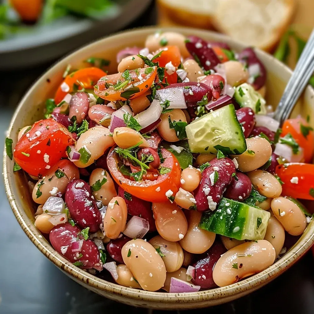 zesty greek bean salad: 4 Simple & Tasty Recipes 1 zesty greek bean salad: 4 Simple & Tasty Recipes
