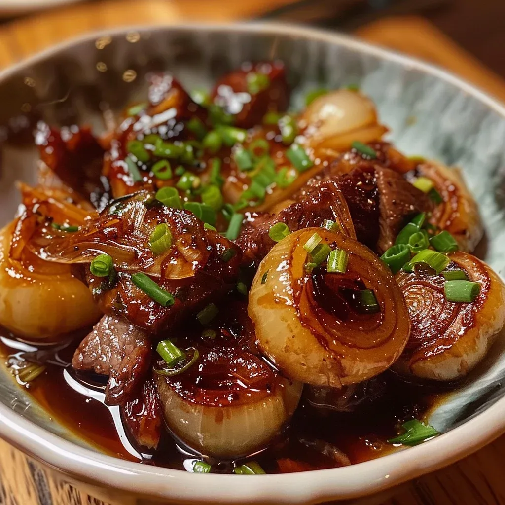 honey-glazed shallots crispy beef: 4 Easy Recipes 4 1780335809531 186sr0c8fof image