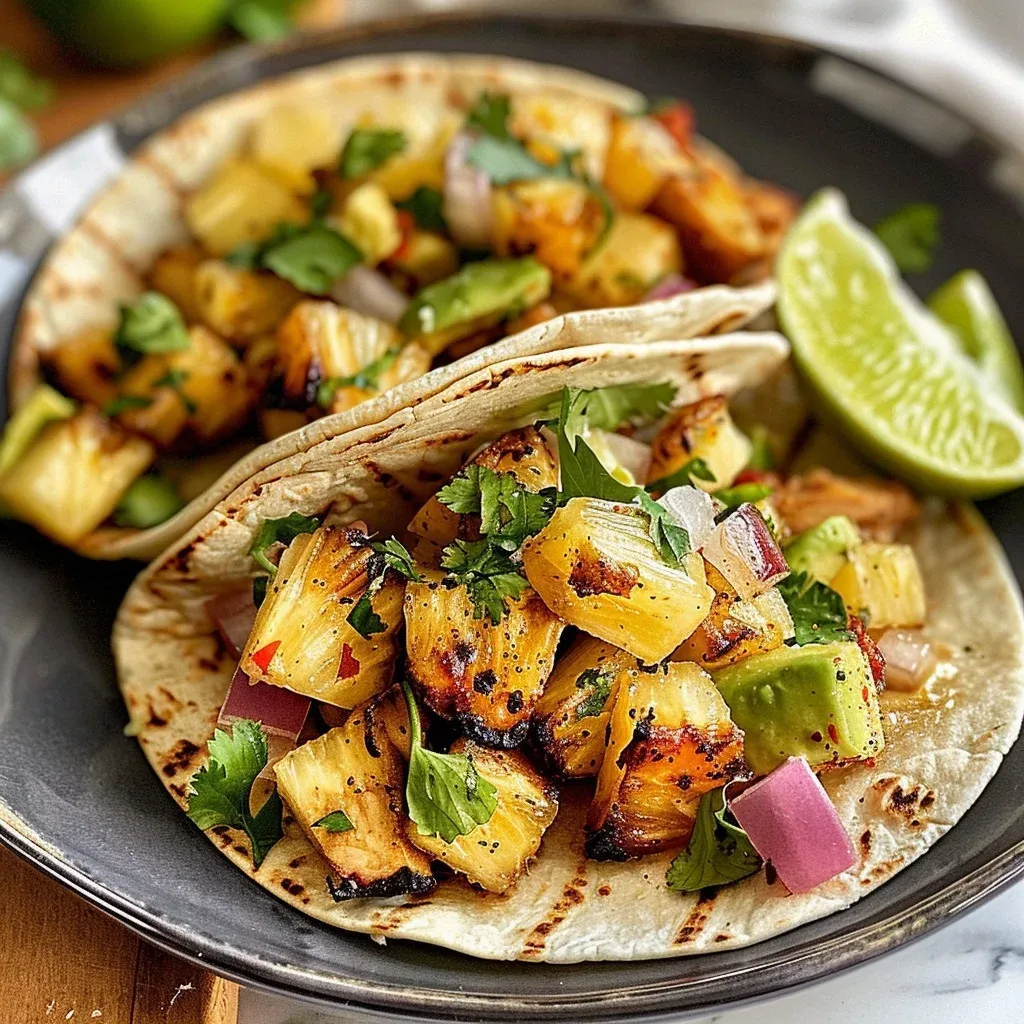 one-pan chicken pineapple tacos: 5 Perfect Quick Recipes 3 1780335819814 mpb4syeu71 image