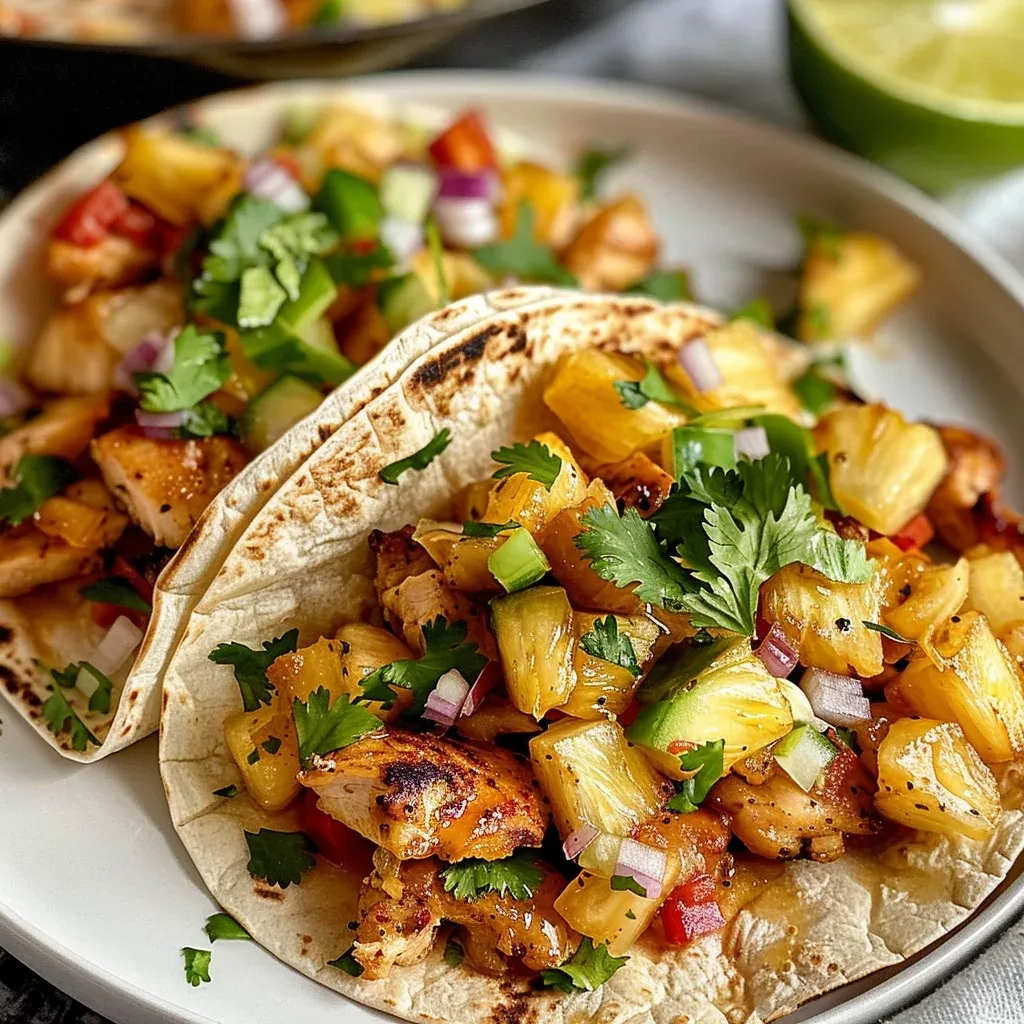 one-pan chicken pineapple tacos: 5 Perfect Quick Recipes 1 one-pan chicken pineapple tacos: 5 Perfect Quick Recipes