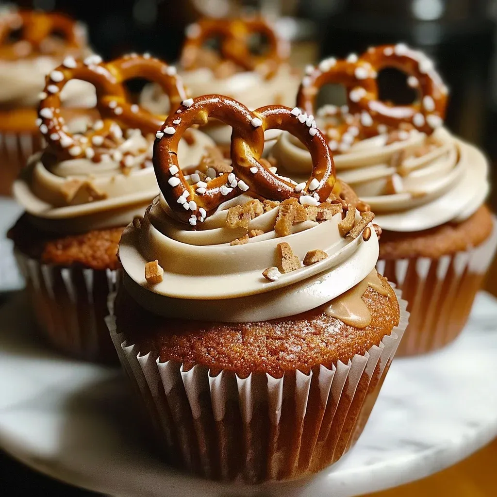 salted caramel pretzel cupcakes: 4 Ultimate Party Ideas